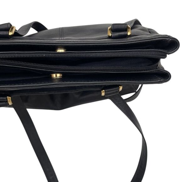 Etienne Aigner Women's Shoulder Bag Classic Leather Navy - Picture 6 of 12